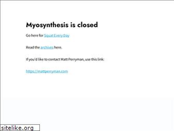 Sites similar to myosynthesis.com