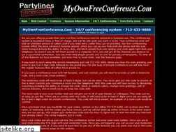 Sites similar to myownfreeconference.com