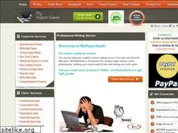 Sites similar to mypapergeek.com
