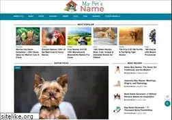 Sites similar to mypetsname.com