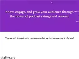Sites similar to mypodcastreviews.com