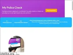Sites similar to mypolicecheck.com.au