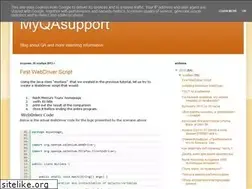 Sites similar to myqasupport.blogspot.com