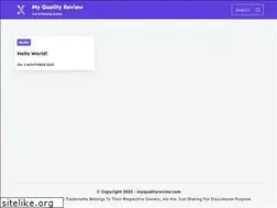 Sites similar to myqualityreview.com