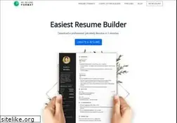 Sites similar to myresumeformat.com