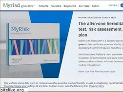 Sites similar to myriadmyrisk.com