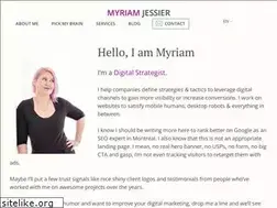 Sites similar to myriamjessier.com
