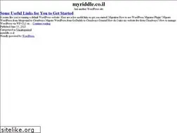 Sites similar to myriddle.co.il