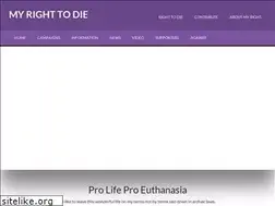 Sites similar to myrighttodie.com