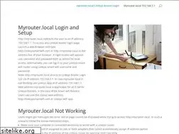 Sites similar to myrouter-local.net
