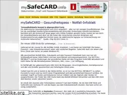 Sites similar to mysafecard.info