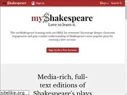 Sites similar to myshakespeare.com