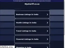 Sites similar to mysheriff.co.za
