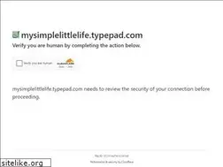 Sites similar to mysimplelittlelife.typepad.com