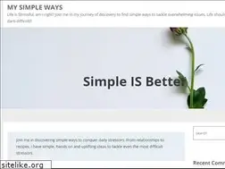 Sites similar to mysimpleways.com