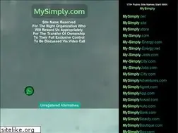 Sites similar to mysimply.com