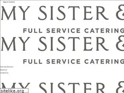 Sites similar to mysisterandicatering.com