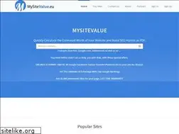 Sites similar to mysitevalue.eu