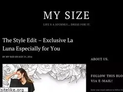 Sites similar to mysizerange.wordpress.com