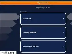 Sites similar to mysleep.co.za