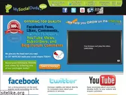 Sites similar to mysocialdude.com