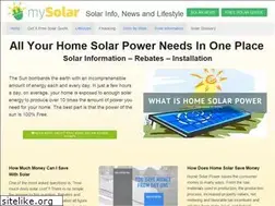 Sites similar to mysolar.com