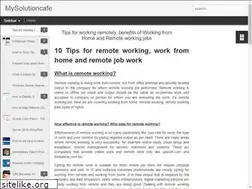 Sites similar to mysolutioncafe.blogspot.com
