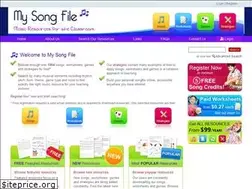 Sites similar to mysongfile.com