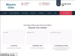 Sites similar to mysorecabs.com