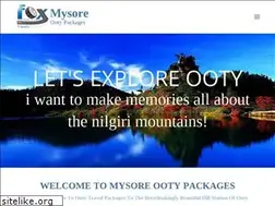 Sites similar to mysoreootypackages.com