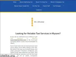Sites similar to mysoretaxiservices.com
