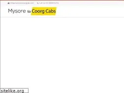 Sites similar to mysoretocoorgcab.com