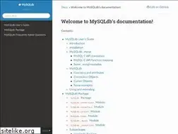 Sites similar to mysqlclient.readthedocs.io