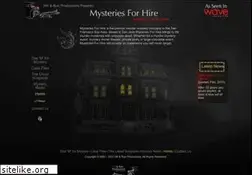 Sites similar to mysteriesforhire.com