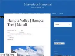 Sites similar to mysterioushimachal.wordpress.com