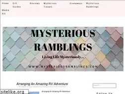 Sites similar to mysteriousramblings.com
