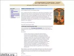 Sites similar to mysteriumfidei.net
