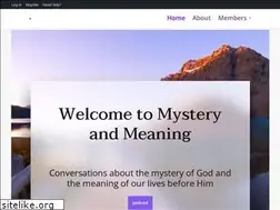 Sites similar to mysteryandmeaning.com