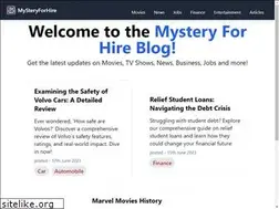 Sites similar to mysteryforhire.com