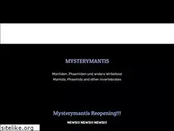 Sites similar to mysterymantis.de