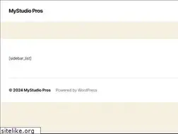 Sites similar to mystudiopros.com