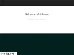 Sites similar to mysubway.ca
