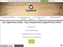 Sites similar to mysuperfood.ch