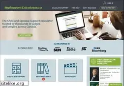 Sites similar to mysupportcalculator.ca