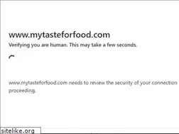 Sites similar to mytasteforfood.com