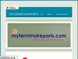 Sites similar to myterminalreports.com