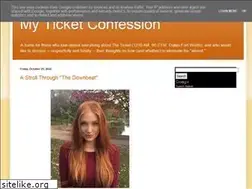 Sites similar to myticketconfession.blogspot.com