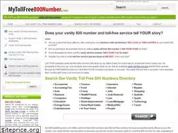 Sites similar to mytollfree800number.com