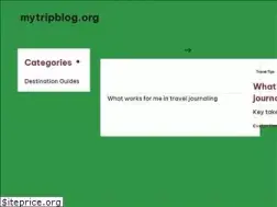 Sites similar to mytripblog.org