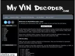 Sites similar to myvindecoder.com
